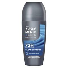 Dove Men+Care Anti-Perspirant Roll-On for Men Clean Comfort 72H Protection - 50ml