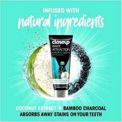Closeup White Attraction Natural Glow - Coconut Extract & Bamboo Charcoal (75ml)