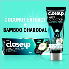 Closeup White Attraction Natural Glow - Coconut Extract & Bamboo Charcoal (75ml)