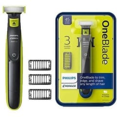 Philips OneBlade Face Trimmer & Shaver with 3 Combs 