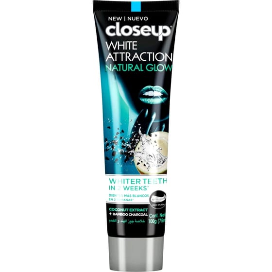 Closeup White Attraction Natural Glow - Coconut Extract & Bamboo Charcoal (75ml)