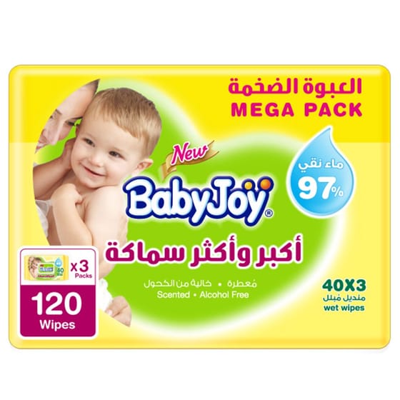 Baby Joy Thick Wet Wipes 3×40