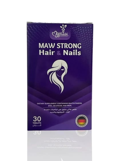 My Health MAW Strong Hair & Nails Multivitamin Tablets for Hair Growth & Nail Strength (30 Tablets)