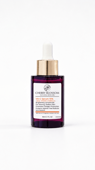 Cherry Blossom Vit-C Serum 15% for Brightening & Radiant Skin 30ml